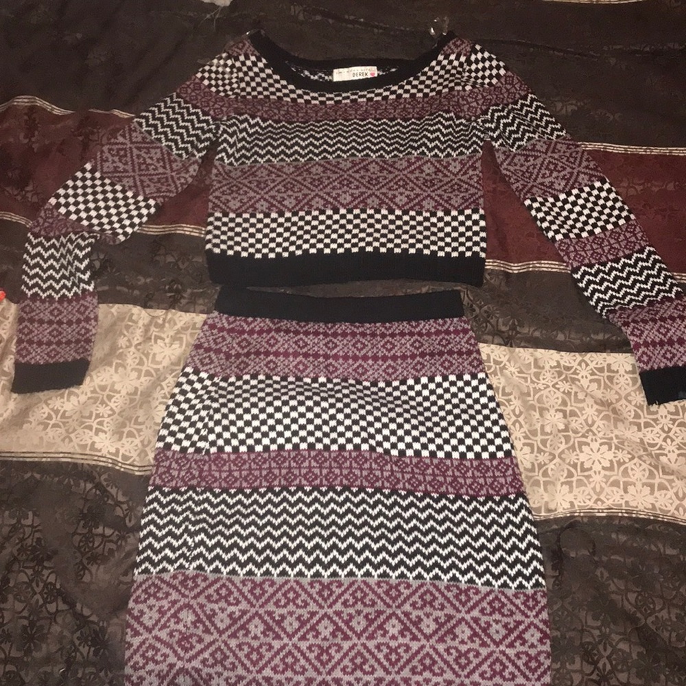 Sweater top with skirt.
